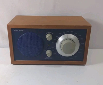 Tivoli Audio Henry Kloss Model One AM/FM Table Radio Cherry w/ Blue Face works!! - Image 1 of 4