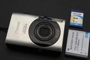 Canon Digital Camera IXUS 85 IS 10.0MP Silver Tested - Picture 1 of 5