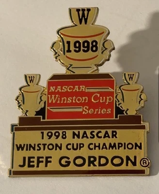 Jeff Gordon 1998 NASCAR Winston Cup Champion Winner Pin NICE ! - Image 1 of 3