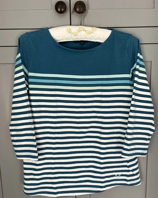 Crew Clothing T-Shirt  Classic Top Teal UK8 - Image 1 of 3