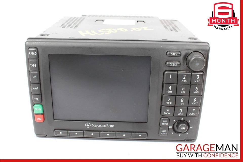 02-05 Mercedes W163 ML500 передняя панель навигации CD AM FM экран 1638203186 OEM - Изображение 1 из 4