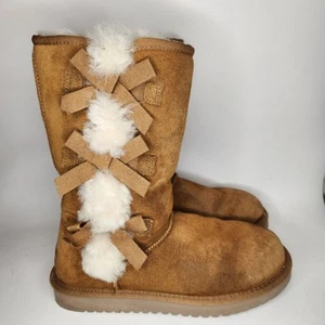 Botas altas de piel de gamuza castaño Koolaburra by UGG Victoria para mujer talla 7 -NUEVAS EN CAJA- - Imagen 1 de 10