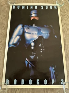 ROBOCOP 2 DOUBLE SIDED POSTER - COMING SOON - ORIGINAL 1989 ORION PICTURES - Picture 1 of 17