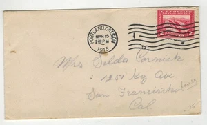 1915 PANAMA PACIFIC #398 PERF 12 PORTLAND OREGON PANAMA CANAL STAMP - Picture 1 of 1
