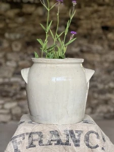 Vintage French Large Stoneware Confit Pot Jar - Picture 1 of 7