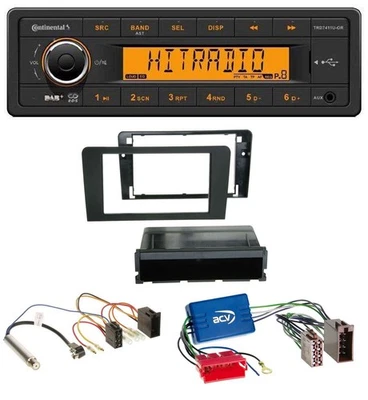 Continental 1DIN DAB MP3 AUX USB Autoradio für Audi A3 03-06 8P Symphony Aktivsy - Bild 1 von 4