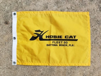 Bandera de catamarán vintage HOBIE CAT, 12 1/2" X 18 1/2", HOBIECAT Florida Foto 1 de 2