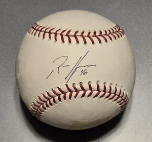 Rich Harden Oakland Athletics Signed Autographed OMLB Baseball w/ AAA COA - Picture 1 of 3