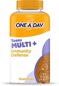ONE A DAY Teen Multi+ Immunity Defense Vitamins, Multivitamin Gummies 120 Count - Picture 1 of 12