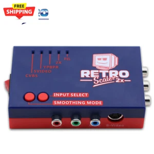 2X AV to Hdmi-Compatible Converter and Line-Doubler for Retro Game Consoles PS2 - Picture 1 of 10