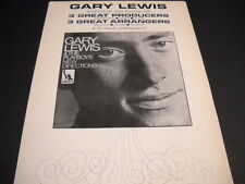 GARY LEWIS & THE PLAYBOYS 3 Great Producers - Arrangers 1967 PROMO POSTER AD 