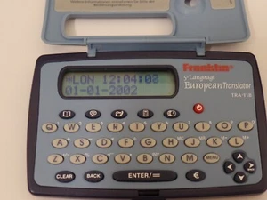 Retro Taschenübersetzer Franklin TRA-118 mit Spielen Quiz u. Galgenmännchen - Bild 1 von 9