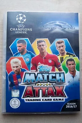 TOPPS MATCH ATTAX UEFA CHAMPIONS LEAGUE 2016 2017 Sammelmappe mit 420 Karten RAR - Bild 1 von 4