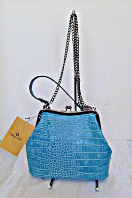 Patricia Nash - Laureana Framed Satchel - Blue Grass - Image 1 of 4