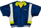 *vintage* Nike Basketball Men's Blue/green S.s. Full-zip Warmup Jacket; Size 2xl