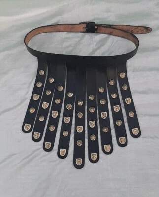 Disfraz Romano Cinturón de Cuero Medieval Cosplay Armadura para LARP SCA Foto 1 de 3