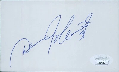 Dennis Johnson Boston Celtics Signed 3x5 Index Card JSA Authenticated - Image 1 of 2