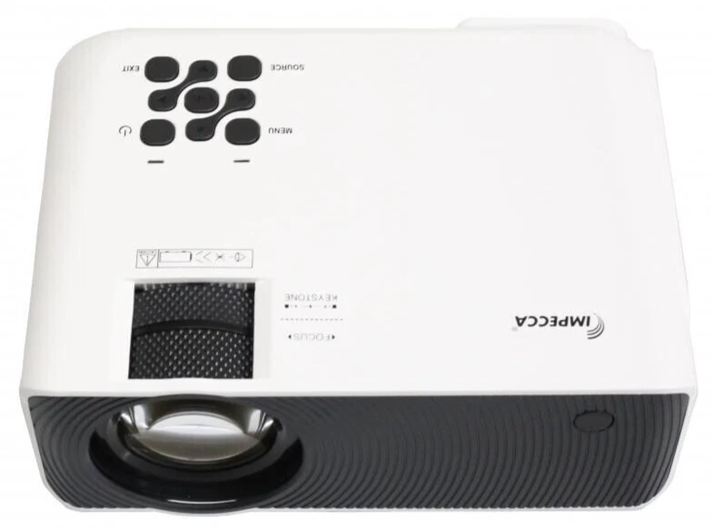 IMPECCA Portable Home Theatre Projector 720P HD LED 160 ANSI lumens up to 150" - Image 1 of 4