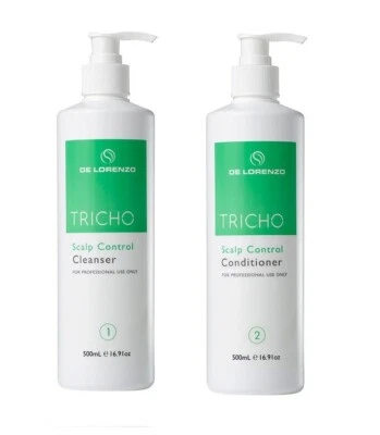 De Lorenzo Tricho Scalp Control Cleanser and Conditioner 500ml For Oily Scalp - Image 1 of 4