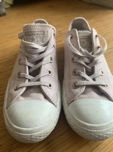 Damen Rosa Leder Converse Größe 3 Guter Zustand - Bild 1 von 8