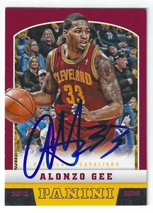 ALONZO GEE CLEVELAND CAVALIERS SIGNED CARD NUGGETS SPURS PELICANS TRAIL BLAZERS - Picture 1 of 1