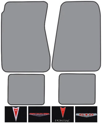 1966 - 1967 庞蒂亚克 GTO 自动环形地毯标志地板垫 4 件 — 第 1/2 张图片
