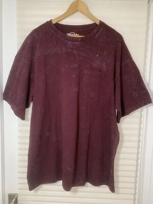 Men’s Tee Shirt Burgundy Maroon T L Large Pullover Eighty Eight Tie Dye Gym  - Image 1 of 4