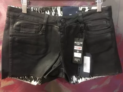 NWT BLEULAB REVERSIBLE summe BOOTY denim jean CUT OFF SHORT 24 25 26 28 29 30 31 - Image 1 of 4