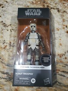 Star Wars Black Series Mandalorian 6”Carbonized Scout Trooper Exclusive In Hand