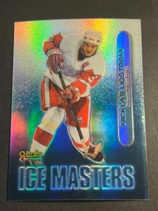 #3A 1999 O PEE CHEE CHROME REFRACTOR OVERSIZE PROOF Ice Masters Nicklas Lidstrom - Picture 1 of 2