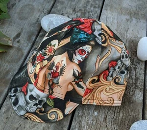 #21 DAY OF THE DEAD GIRLS Caps  Reversible 100% Cotton Welding Cap Made in Usa