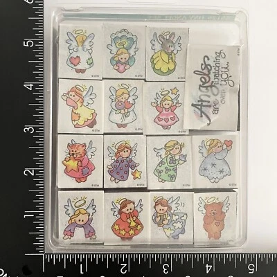 Stampendous Tiny Angels Foam Rubber Stamp Set of 15 - Image 1 of 4