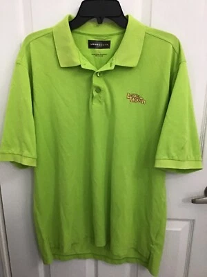 Мужской гольф поло Loud Mouth лайм зеленый с вышивкой громкий рот S/S большой - Изображение 1 из 4