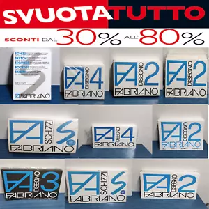 album FABRIANO SCHIZZI F4 F3 F2 RUVIDO RIQUADRATO LISCIO NERO 24X33CM 33X48CM - Foto 1 di 39
