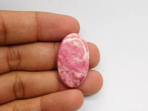 Piedra preciosa suelta cabujón tulita rosa 100 % natural para joyería 37 quilates ME-2762 - Imagen 1 de 4