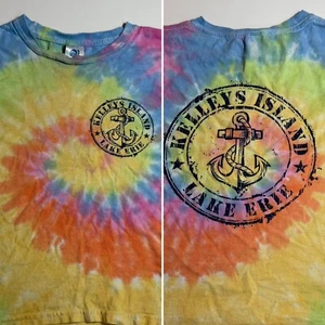 Youth / Boys / Kids Size EXTRA SMALL Kelly’s Island Lake Erie OH Tie-Dye T-Shirt - Picture 1 of 7