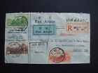 China 1937 registrierte Luftpost Abdeckung nach England