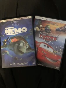 Cars Widescreen + Finding Nemo 2 Disc Collector’s Edition DVD Duo Set - Picture 1 of 3