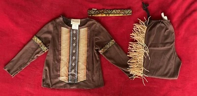 California Costume Toddler Boy's Lil' Warrior Brown Long Sleeve Costume L (4-6) - Image 1 of 4