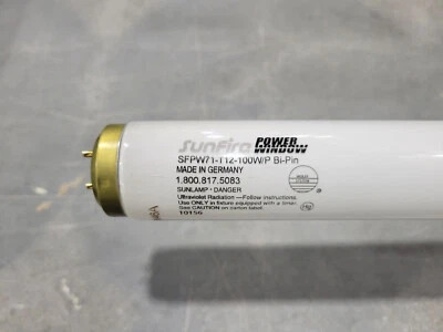 TANNING BED BULBS LAMPS F 71 T12 BI-PI 100-120W 太阳火动力窗 U 选择 8-32 — 第 1/2 张图片