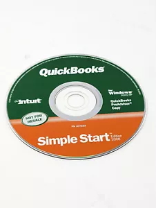 QuickBooks Simple Start 2006 Edition for Windows 2000/XP Disc Only No Key - Picture 1 of 2