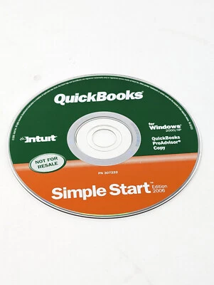 QuickBooks Simple Start 2006 Edition for Windows 2000/XP Disc Only No Key - Image 1 of 2