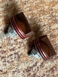 Rare 1980s SKYWAY TUFF PADS RED FINNED BRAKE PADS Old School BMX Hutch JMC GT TA - Picture 1 of 5