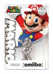 SILBER MARIO AMIIBO Figur NINTENDO MARIO PARTY WALMART EXKLUSIV US ERSTER DRUCK