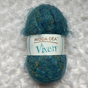 Moda Dea VIXEN Yarn Turquoise BLUE ME AWAY #3874 Fluffy Nylon 1.76 oz. - Picture 1 of 8