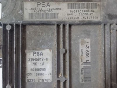 9643782380 CENTRALINA MOTORE / 21645912-8 / S2000-21 / 20164 PER PEUGEOT 106 II - Immagine 1 di 3