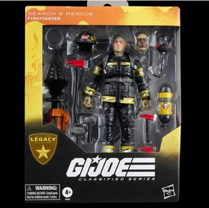 G.I. Joe Classified Legacy Search & Rescue Firefighter 6"+ 14 Accessory IN HAND - Picture 1 of 2