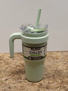 Taza fría Reducir COLD1 24 oz con pajita y mango - Matcha - Imagen 1 de 9