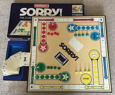 VINTAGE WADDINGTONS SORRY! BOARD GAME 1988 VERSION - Image 1 of 4