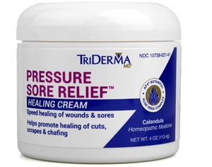 Crema de alivio de úlceras por presión TriDerma elegible para FSA caléndula de curación rápida 4 oz - Imagen 1 de 8